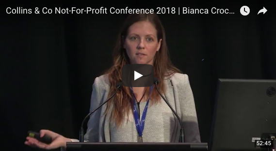 Bianca Crocker Collins and Co Conference for Not For Profits